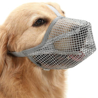 HKM-8333501 Fashionable Dog Mouth Cover Mask for Small to Extra Large Breeds - Available in Black and Gray