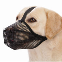 HKM-8333501 Fashionable Dog Mouth Cover Mask for Small to Extra Large Breeds - Available in Black and Gray