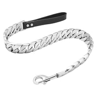 HKM-8333629 Large Dog Leash in Stainless Steel with Cast Titanium Steel, Available in Gold, Silver, Rose Gold, Colorful, and Black