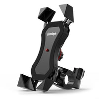 HKM-833363 Universal Motorcycle and Bicycle Phone Holder with One-Key Lock for 4-6.5 Inch Devices, Shockproof and Anti-Skid Design