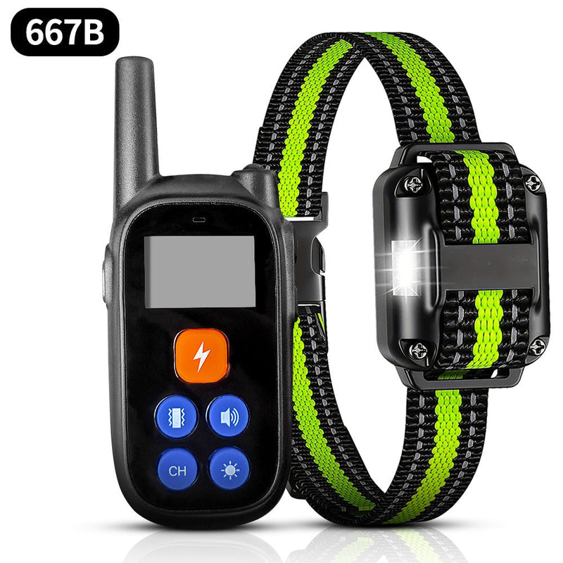 HKM-8334653 Intelligent Waterproof Dog Training Device with Remote Control and Light Feature