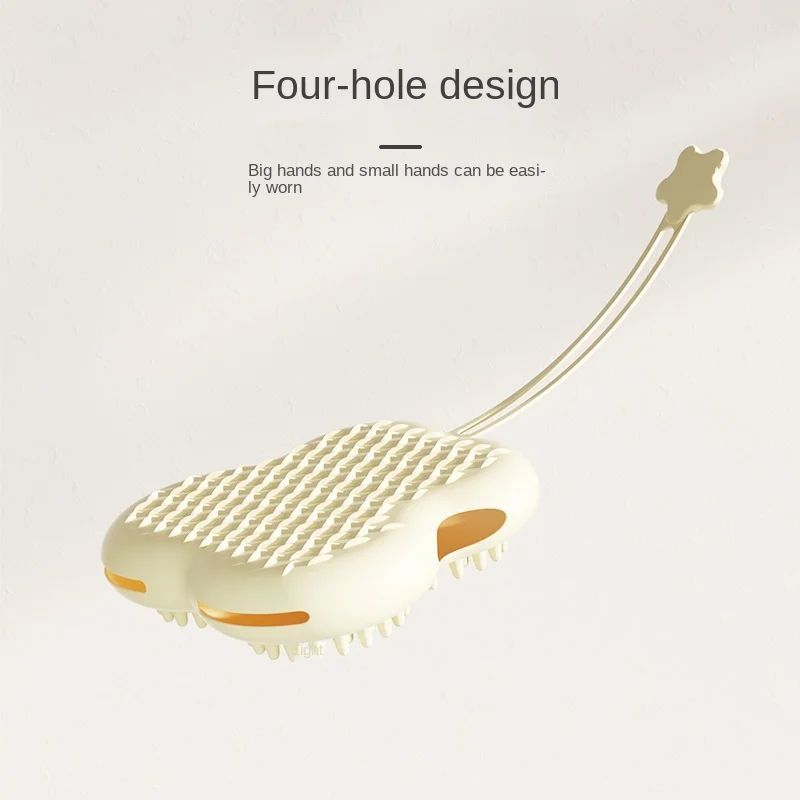 HKM-8335421 Silicone Pet Bathing Massager Gloves for Dogs and Cats, Hair Deshedding and Cleaning Tool
