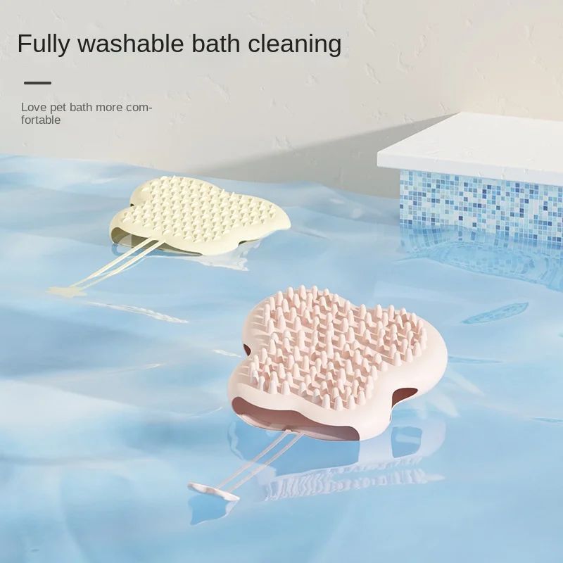 HKM-8335421 Silicone Pet Bathing Massager Gloves for Dogs and Cats, Hair Deshedding and Cleaning Tool