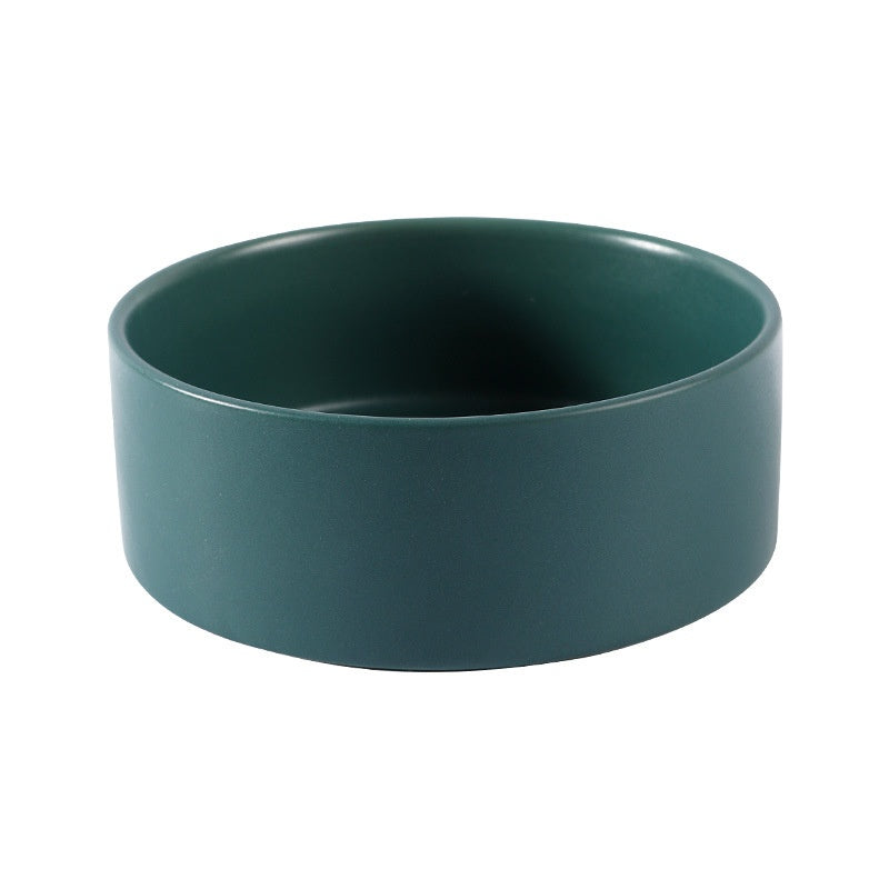HKM-8335805 Ceramic Cat Bowl in Random Colors - Simple and Elegant Design