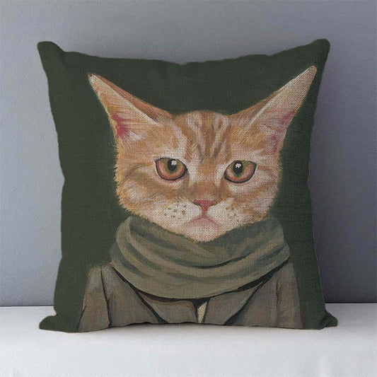 HKM-833619 Cartoon Anime Print Cotton Pillow Case - 45x45cm