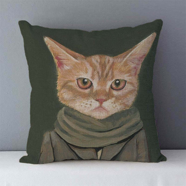 HKM-833619 Cartoon Anime Print Cotton Pillow Case - 45x45cm