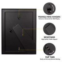 HKM-833683 Black and White Poster Picture Frames in Various Sizes: 4x6, 5x7, 6x8, 8x10, A1, A2, A3, A4, A5, 11x14, 12x16, 12x18, 16x20, 18x24, 24x36
