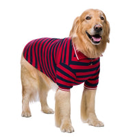 HKM-8337981 Pet Polo Shirt for Two-Legged Pets - Soft Cotton, High Elasticity, Various Sizes Available