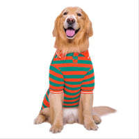 HKM-8337981 Pet Polo Shirt for Two-Legged Pets - Soft Cotton, High Elasticity, Various Sizes Available