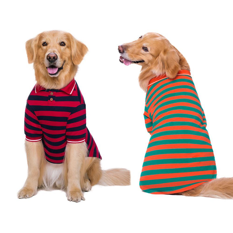 HKM-8337981 Pet Polo Shirt for Two-Legged Pets - Soft Cotton, High Elasticity, Various Sizes Available