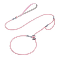 HKM-8339389 Strong Double Handle No Pull Dog Leash with Slip Chain for Small Dogs and Puppies ¨C 1.4m Nylon Rope Traction Lead