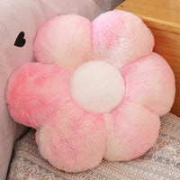 HKM-833939 Colorful Flower Plush Cushion - Super Soft Short Plush, 30-65 cm for Ages 7-14
