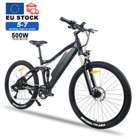 HKM-834131 21-Speed Electric Mountain Bike with 48V Battery and Aluminum Alloy Frame, 27.5-Inch Wheels