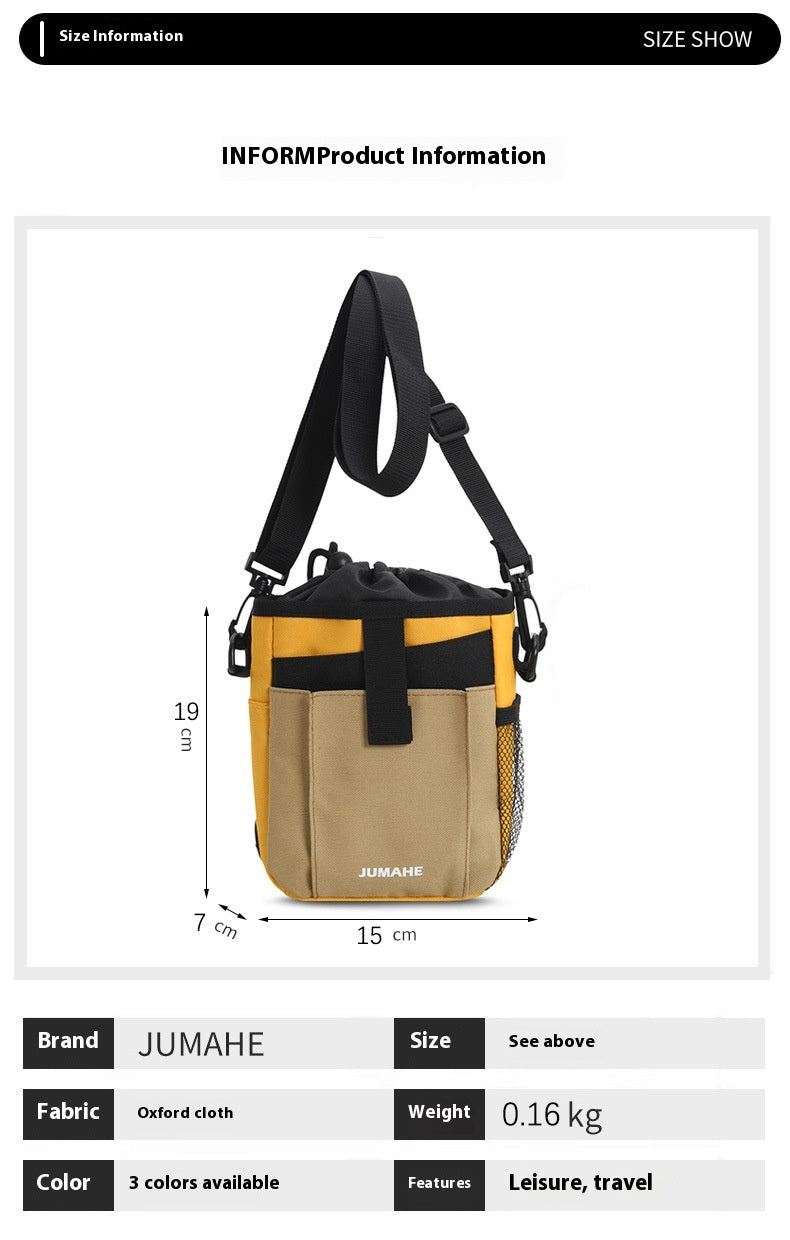 HKM-8341821 Large Capacity Outdoor Dog Training Snack Bag - Medium Soft Polyester in Khaki, Army Green, Yellow