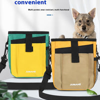 HKM-8341821 Large Capacity Outdoor Dog Training Snack Bag - Medium Soft Polyester in Khaki, Army Green, Yellow