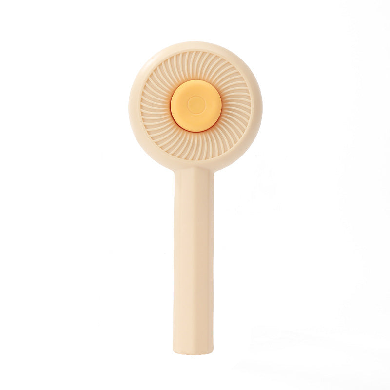 HKM-8342845 140° Angled Pet Grooming Brush with Self-Cleaning Button - Suitable for Cats and Dogs, Ideal for Shedding and Massaging