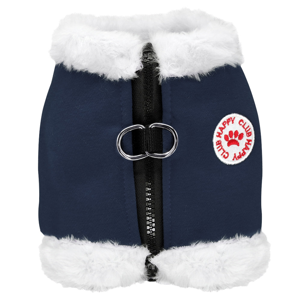 HKM-8344637 Winter Dog Chest Strap with Cashmere Lining - Comfortable Cotton Design for All Sizes