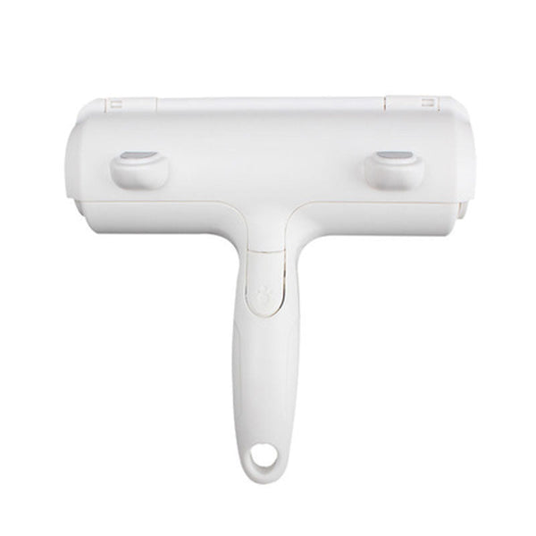 HKM-834515 Pet Roller Cleaning Brush - White Compact Design for Effortless Fur Removal