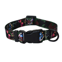 HKM-8347325 Colorful Ethnic Style Dog Collars and Leashes with Adjustable Lengths, Various Designs and Widths