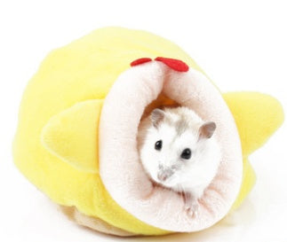HKM-8349373 Cotton Nest for Small Animals - Cozy Winter Sleeping House for Hamsters, Rabbits, Squirrels, and More