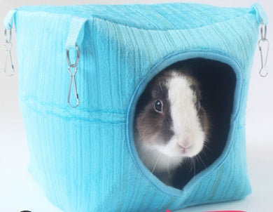 HKM-8349373 Cotton Nest for Small Animals - Cozy Winter Sleeping House for Hamsters, Rabbits, Squirrels, and More