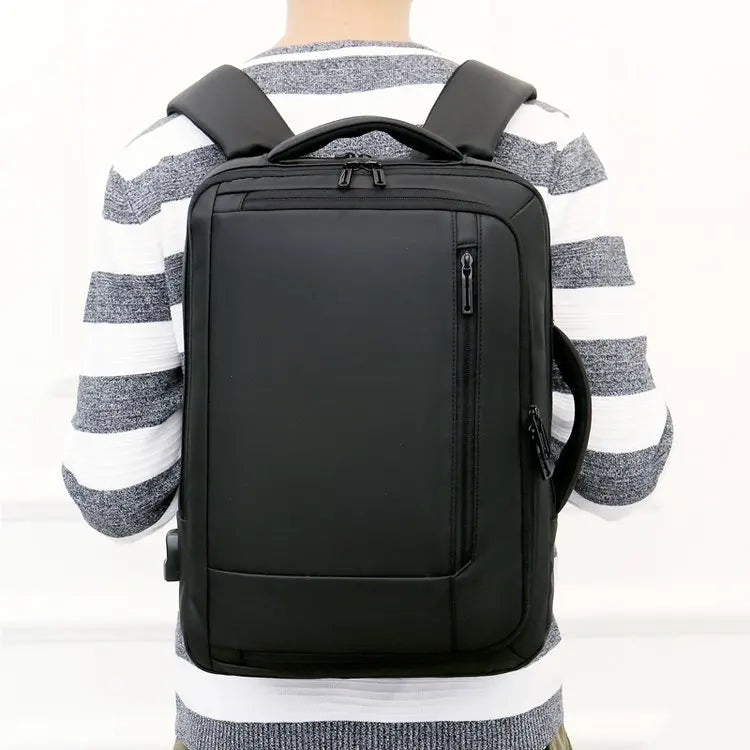 HKM-835027 Waterproof USB Charging Laptop Backpack for School and Travel, Suitable for Students and Business Use