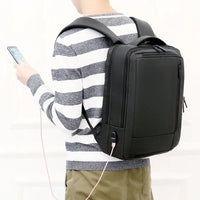 HKM-835027 Waterproof USB Charging Laptop Backpack for School and Travel, Suitable for Students and Business Use
