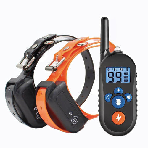 HKM-8350781 Remote Control Electric Shock Vibration Training Collar for Dogs with Adjustable Strap