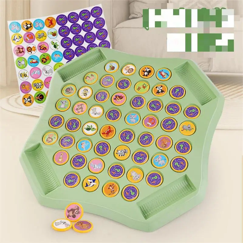 HKM-835091 Educational Memory Puzzle Board Game for Children Aged 2-7 – Fruit and Animal Matching Toy