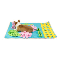 HKM-835155 Slow Food Interactive Puzzle Mat for Dogs - Engaging Foraging Training Blanket