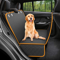 HKM-8352957 Waterproof Car Pet Cushion with Side Wings and Zippered Pocket, Oxford Cloth, 137x147cm