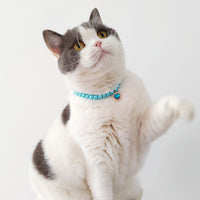 HKM-8353085 Colorful Pearl Heart Pet Necklace for Cats - Adjustable Sizes Available