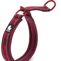 HKM-8353341 Adjustable Reflective Nylon Dog Collar in Various Colors - Soft and Durable Traction Design