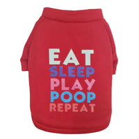 HKM-8353469 Thickened Polyester Dog Sweater in Red, Black, Pink, and Gray - Sizes XS to XXL