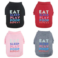 HKM-8353469 Thickened Polyester Dog Sweater in Red, Black, Pink, and Gray - Sizes XS to XXL