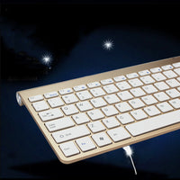 HKM-835347 2.4G Wireless Keyboard and Mouse Mini Combo Set for Laptops, Desktops, and Smart TVs