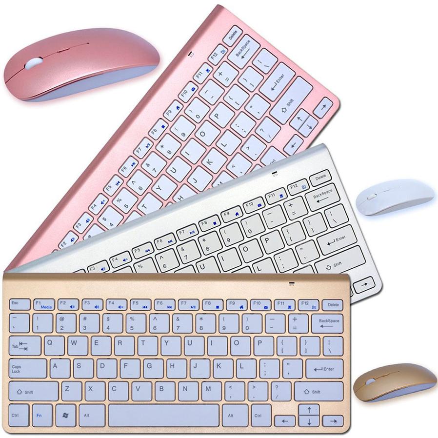 HKM-835347 2.4G Wireless Keyboard and Mouse Mini Combo Set for Laptops, Desktops, and Smart TVs