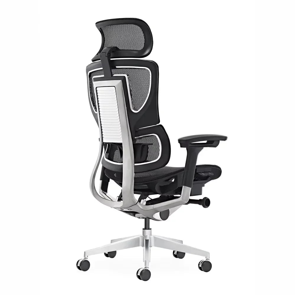 HKM-835411 Contemporary Ergonomic Executive Office Mesh Chair with Swivel Design and Fabric Material
