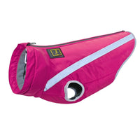 HKM-8355517 Waterproof Reflective Fleece Dog Jacket for Medium and Large Breeds – Cozy Fall/Winter Coat in Rose, Red, and Blue