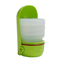 HKM-8356925 Portable Silicone Pet Water Cup - Collapsible Outdoor Drinking Bowl, 350ml Capacity, Available in Blue, Green, Pink