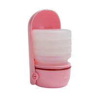 HKM-8356925 Portable Silicone Pet Water Cup - Collapsible Outdoor Drinking Bowl, 350ml Capacity, Available in Blue, Green, Pink