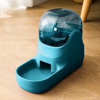 HKM-8357053 Peacock Green and Malachite Green Drinker and Feeder Set for Pets