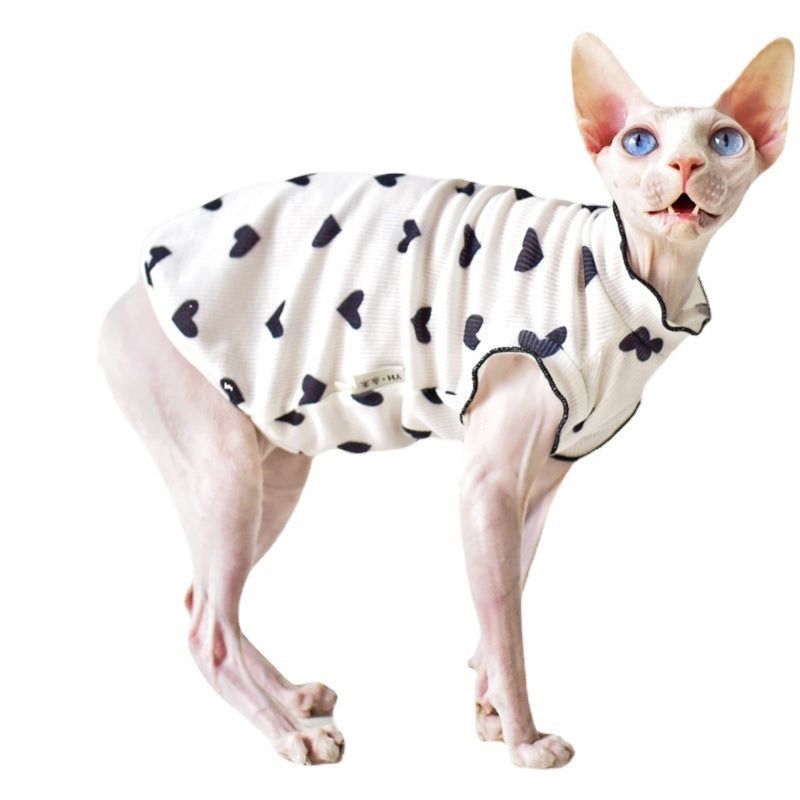 HKM-8357437 Summer Sleeveless Cat Vest in Various Colors - Rubber Material for Warmth