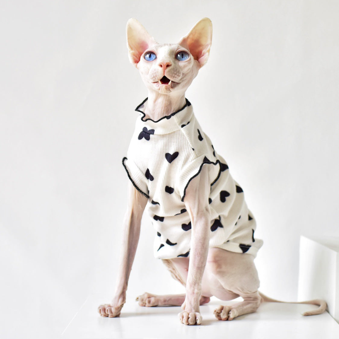 HKM-8357437 Summer Sleeveless Cat Vest in Various Colors - Rubber Material for Warmth