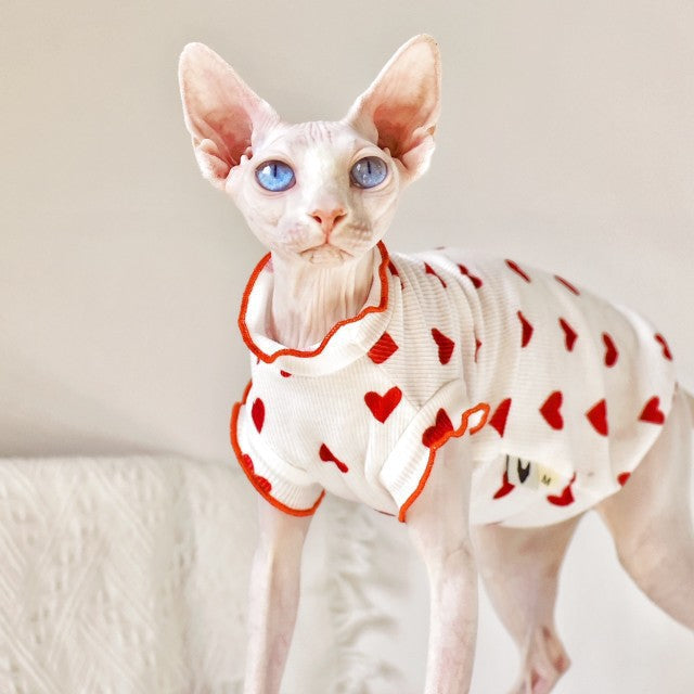 HKM-8357437 Summer Sleeveless Cat Vest in Various Colors - Rubber Material for Warmth