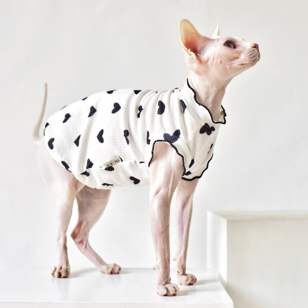 HKM-8357437 Summer Sleeveless Cat Vest in Various Colors - Rubber Material for Warmth