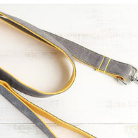 HKM-8360637 Light Blue and Yellow Medium to Large Dog Traction Collar and Rope Set