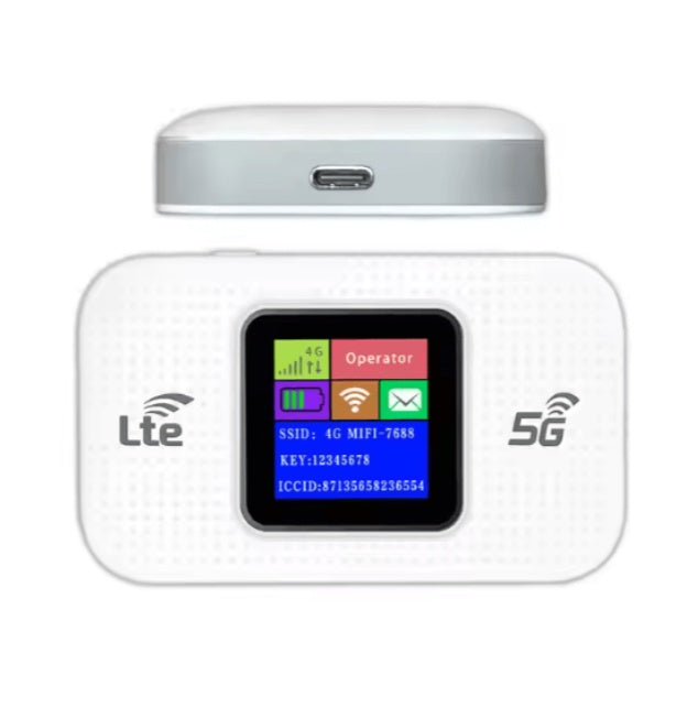 HKM-836307 Portable 5G LTE Wireless Mobile Router with 3000mAh Battery and Color Display