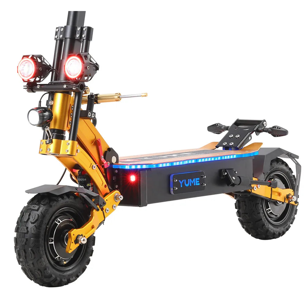 HKM-836307 YUME X11+ 60V Electric Folding Scooter - 25/45 km/h Speed, 96 km Range, Waterproof, Full Suspension