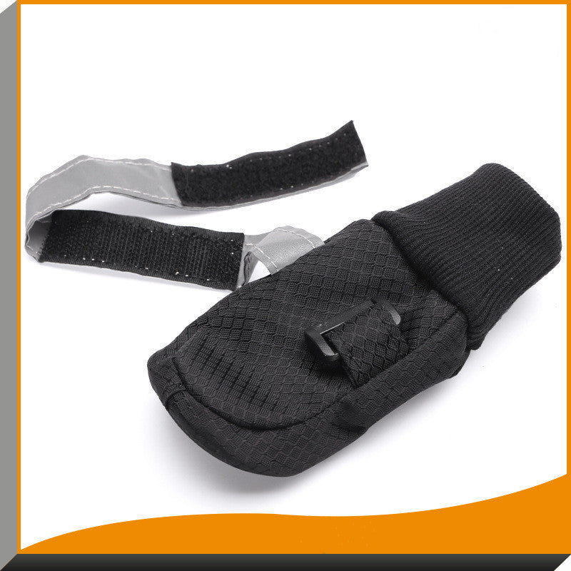 HKM-8363453 Waterproof Dog Walking Shoes with Warm Flannel Lining for Medium and Large Breeds